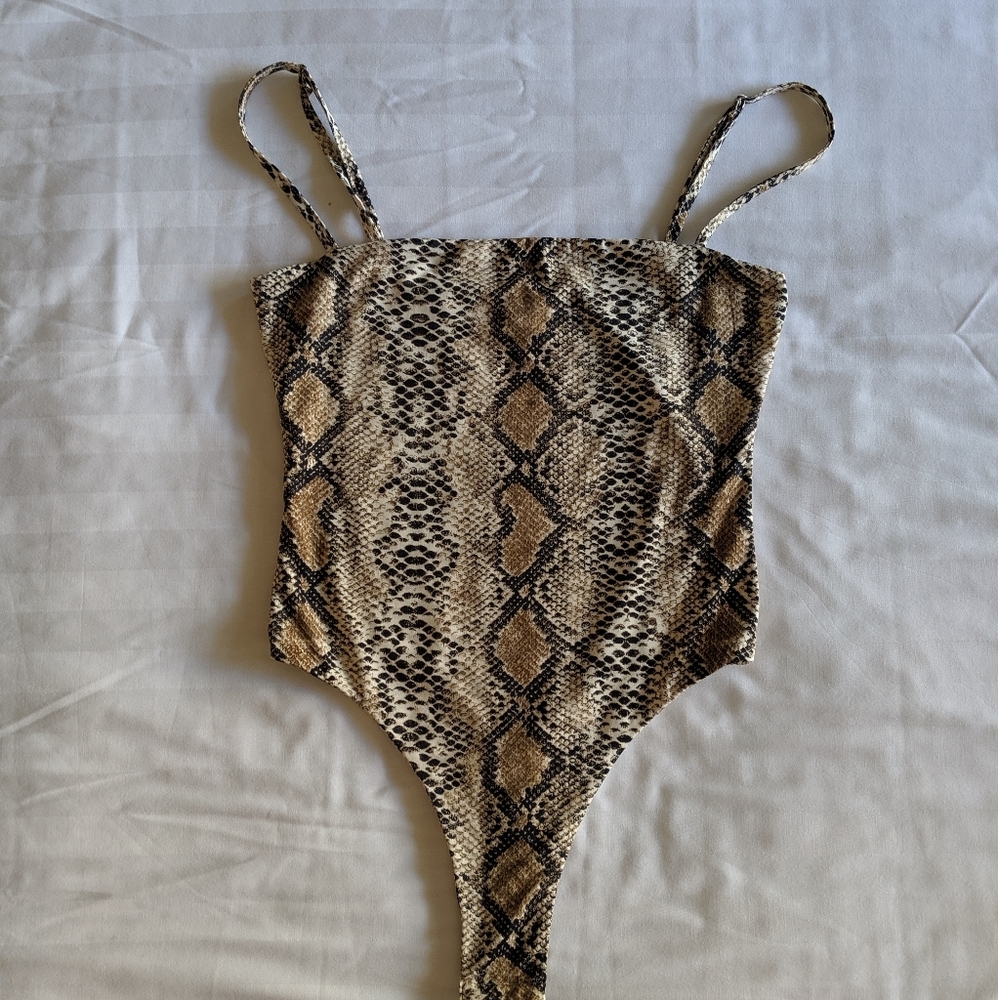 Snakeskin bodysuit